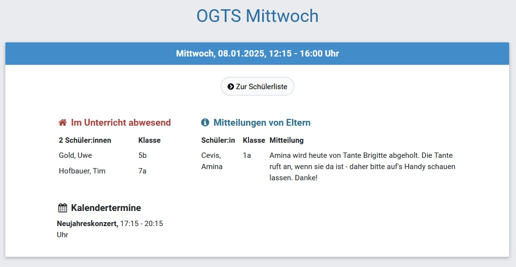 Übersicht Ganztagsmodul